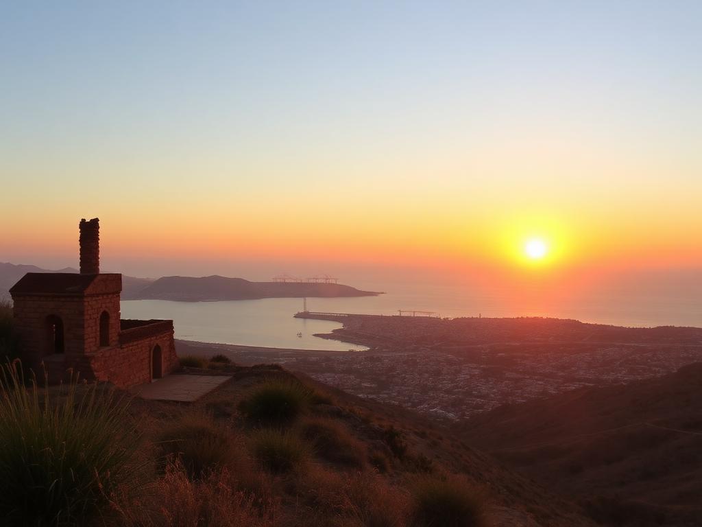 Kasbah d'Agadir Oufella au coucher du soleil