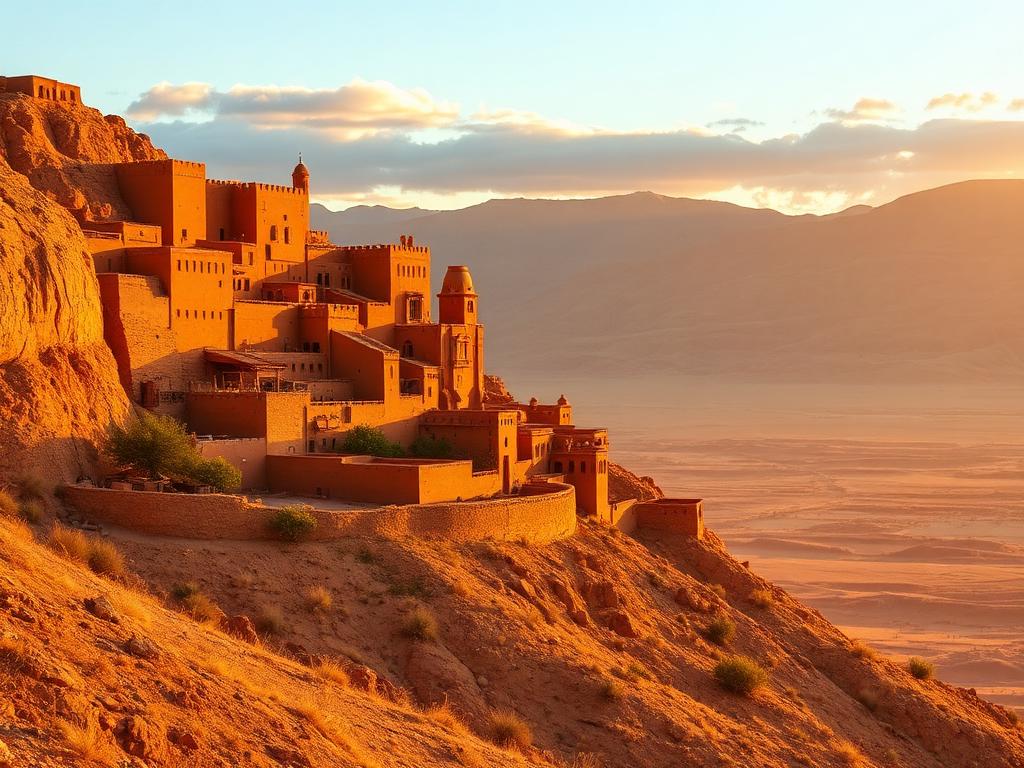 Kasbah d'Aït Ben Haddou au coucher du soleil